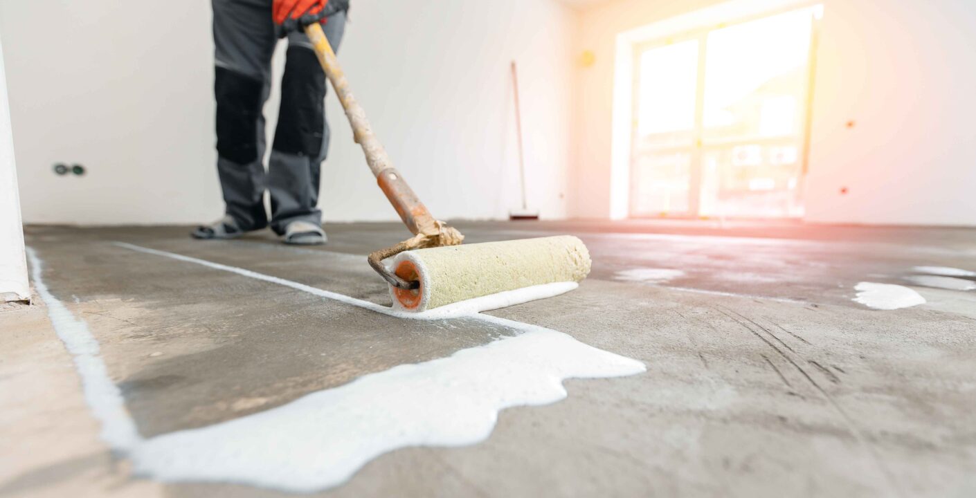 Sealant on industrial concrete floor